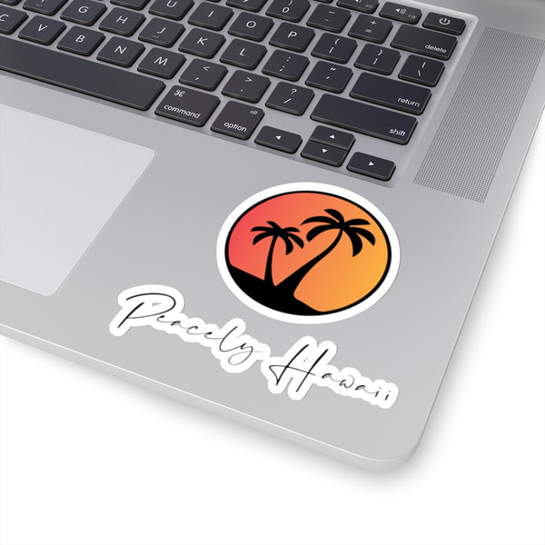 Peacely Hawaii Logo Script Sticker