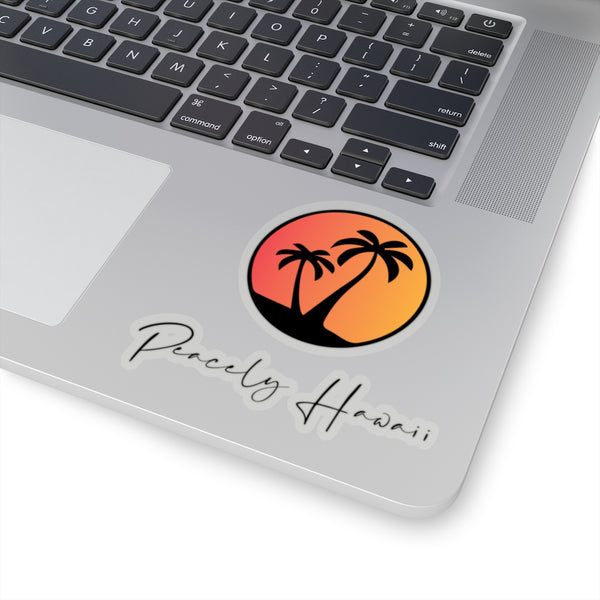 Peacely Hawaii Logo Script Sticker