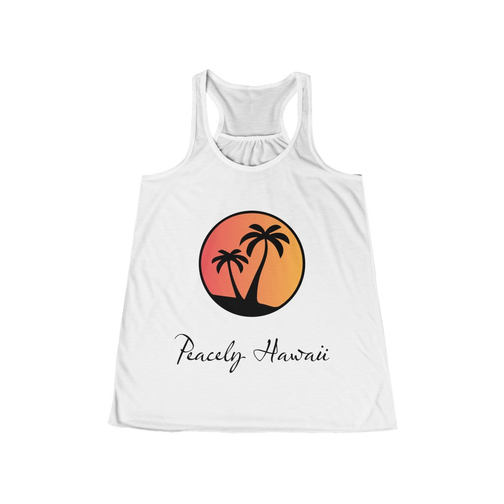 Women's Flowy Racerback Logo Tank