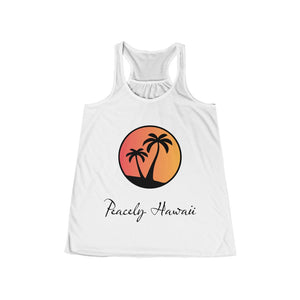 Women's Flowy Racerback Logo Tank