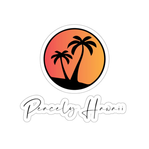 Peacely Hawaii Logo Script Sticker
